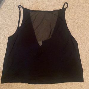 Black tank top